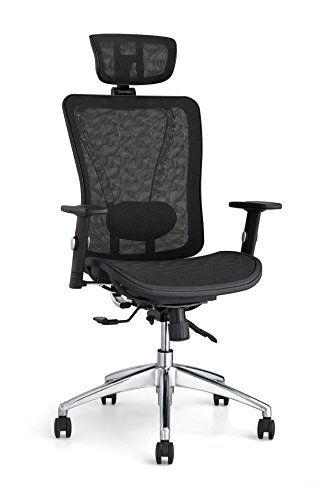 high back computer chair with lumbar support